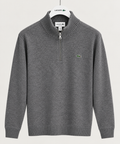 Pull quart de zip laine Lacoste Homme