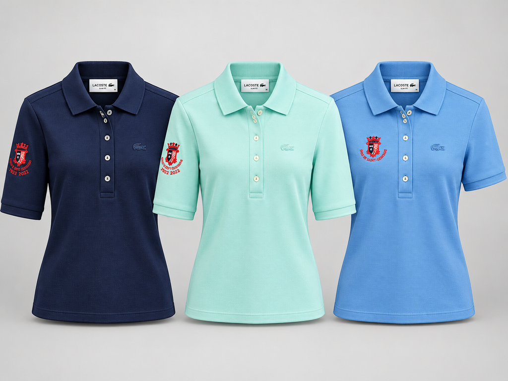 Polo Lacoste Coton manches courtes « Golf de Saint-Germain » Ladie