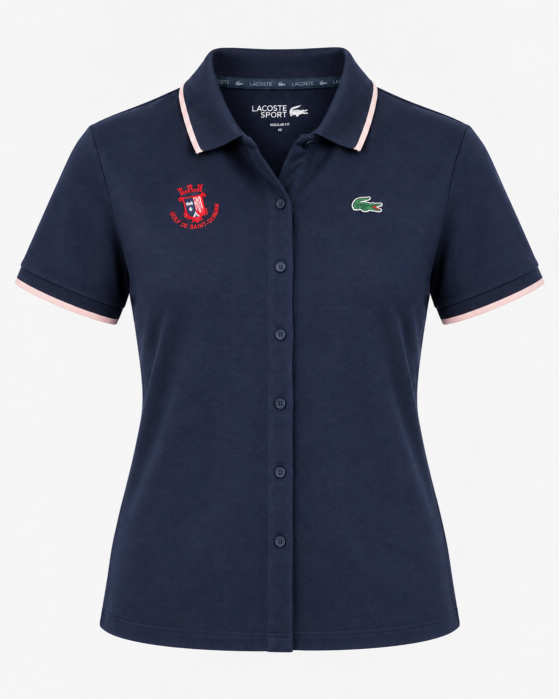Chemise Lacoste manches courtes « Golf de Saint-Germain » Ladie