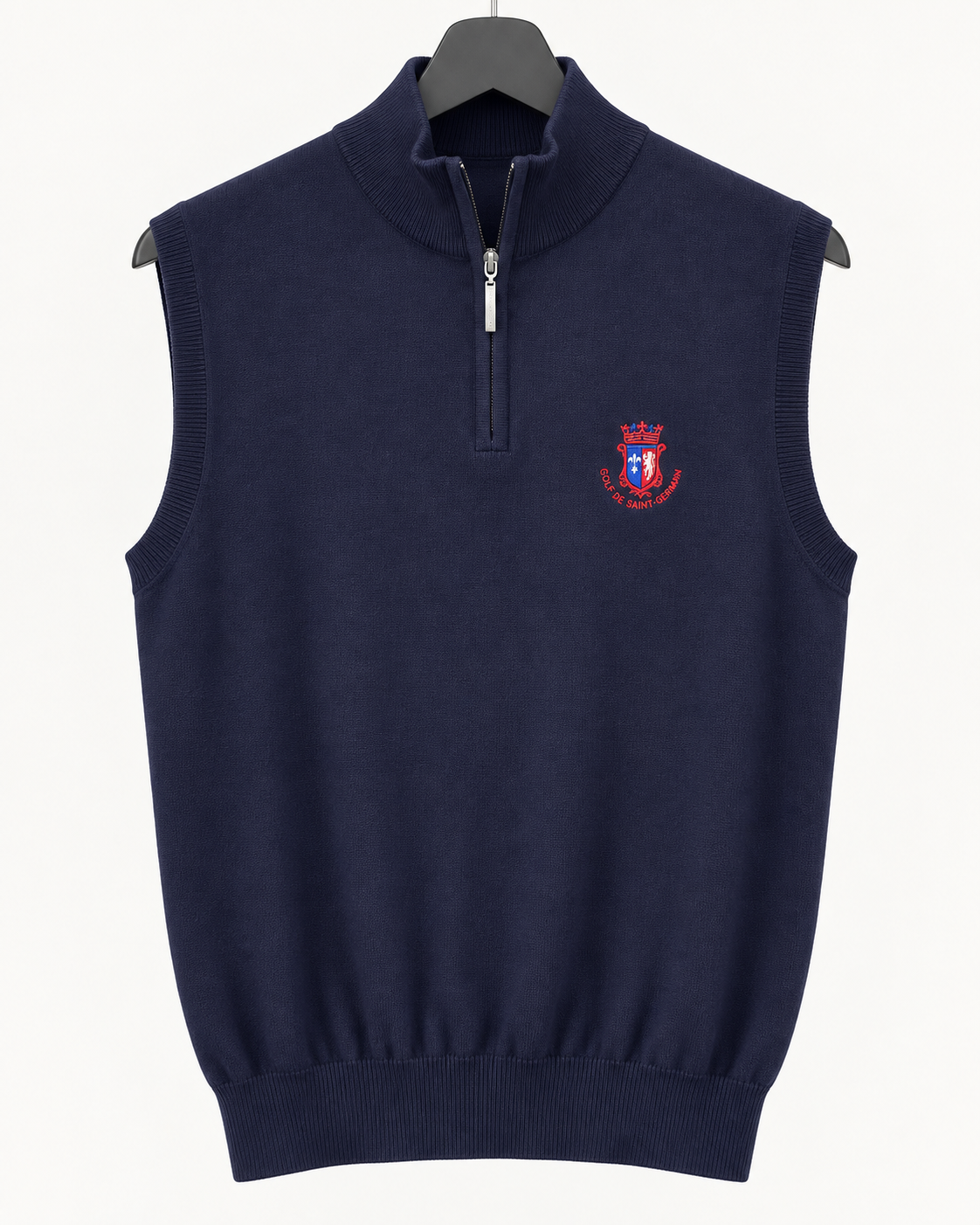 Pull sans manches 1/4 de Zip Glenmuire « Golf de Saint-Germain » Homme