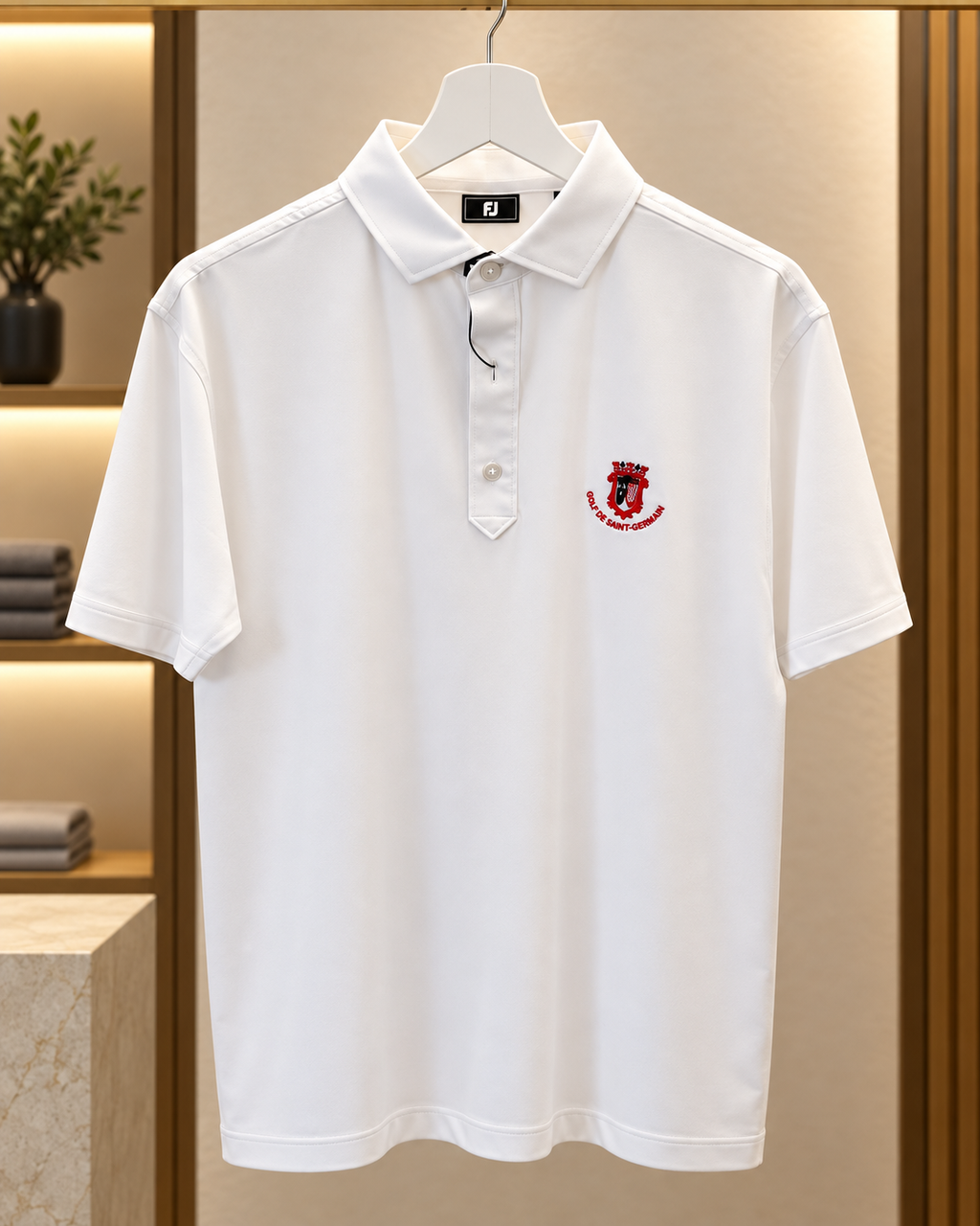 Polo FootJoy en fil d’Ecosse « Golf de Saint-Germain »